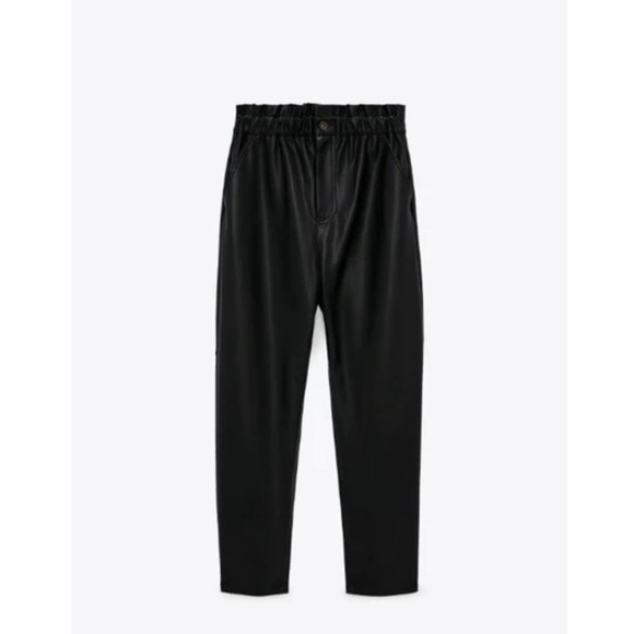 🔥🔥PRICE DROP- Zara faux leather baggy pants - Picture 3 of 7